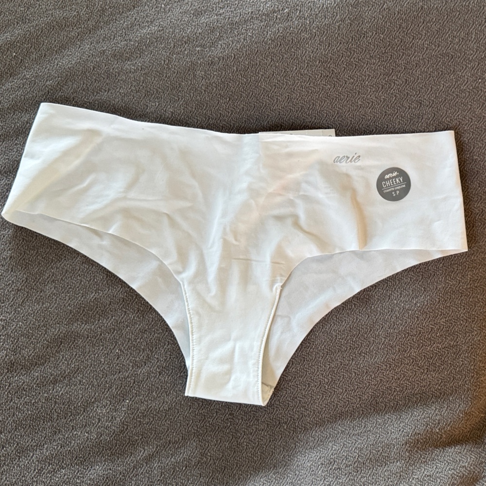 Aerie White Cheeky Panties
